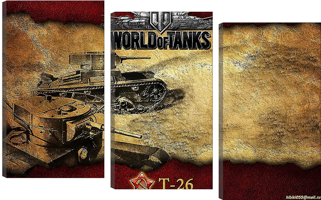 Модульная картина - World Of Tanks