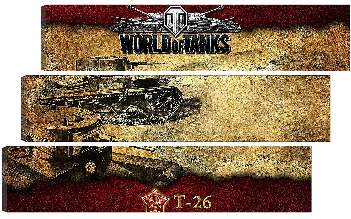 Модульная картина - World Of Tanks