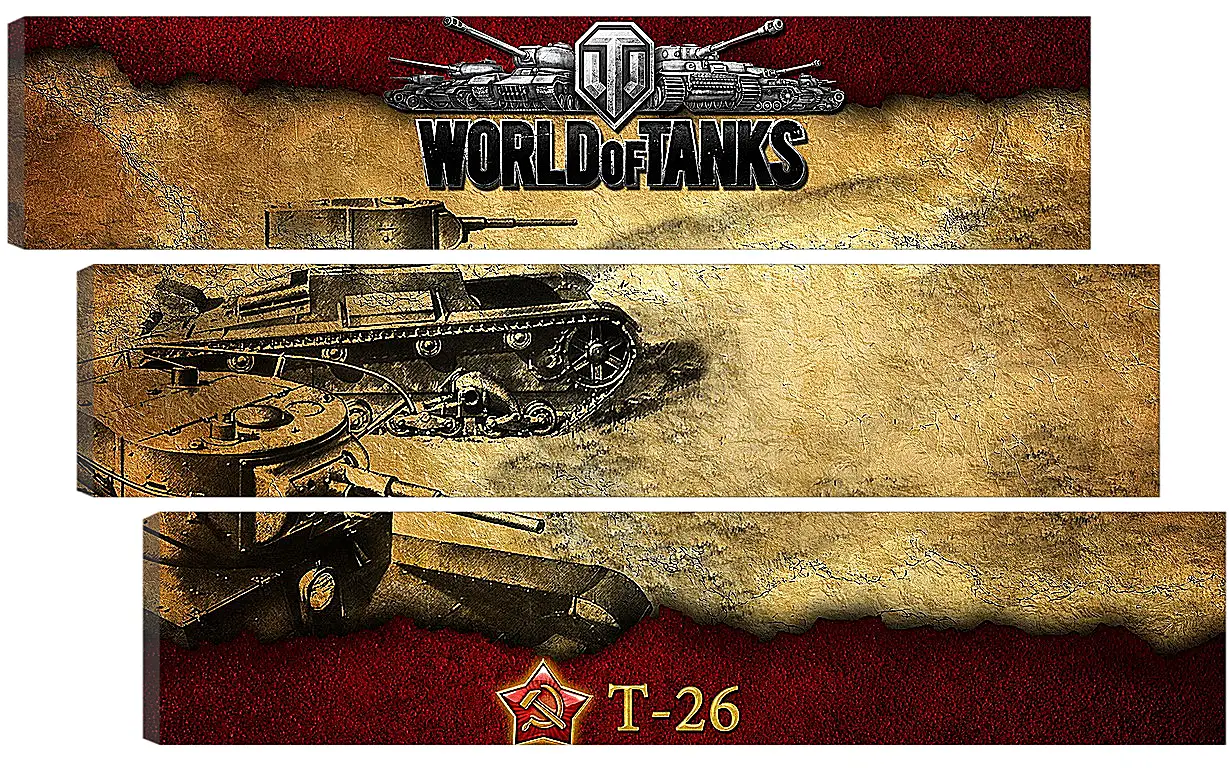 Модульная картина - World Of Tanks