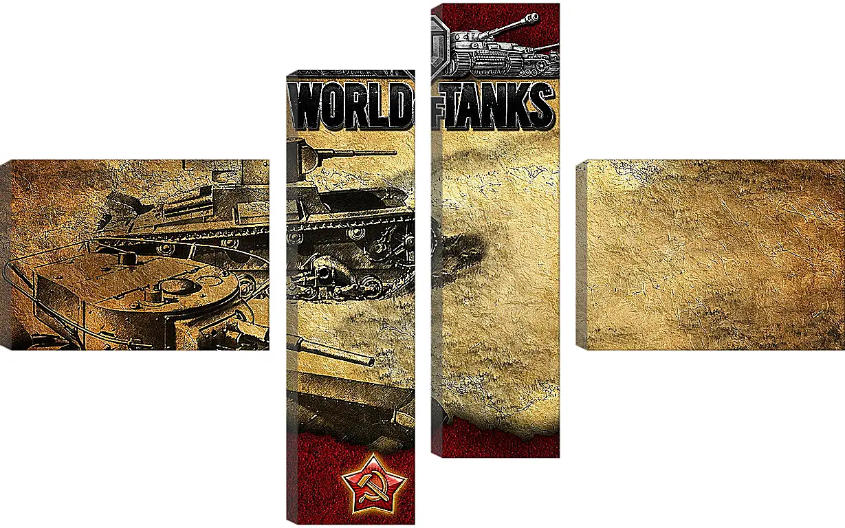 Модульная картина - World Of Tanks