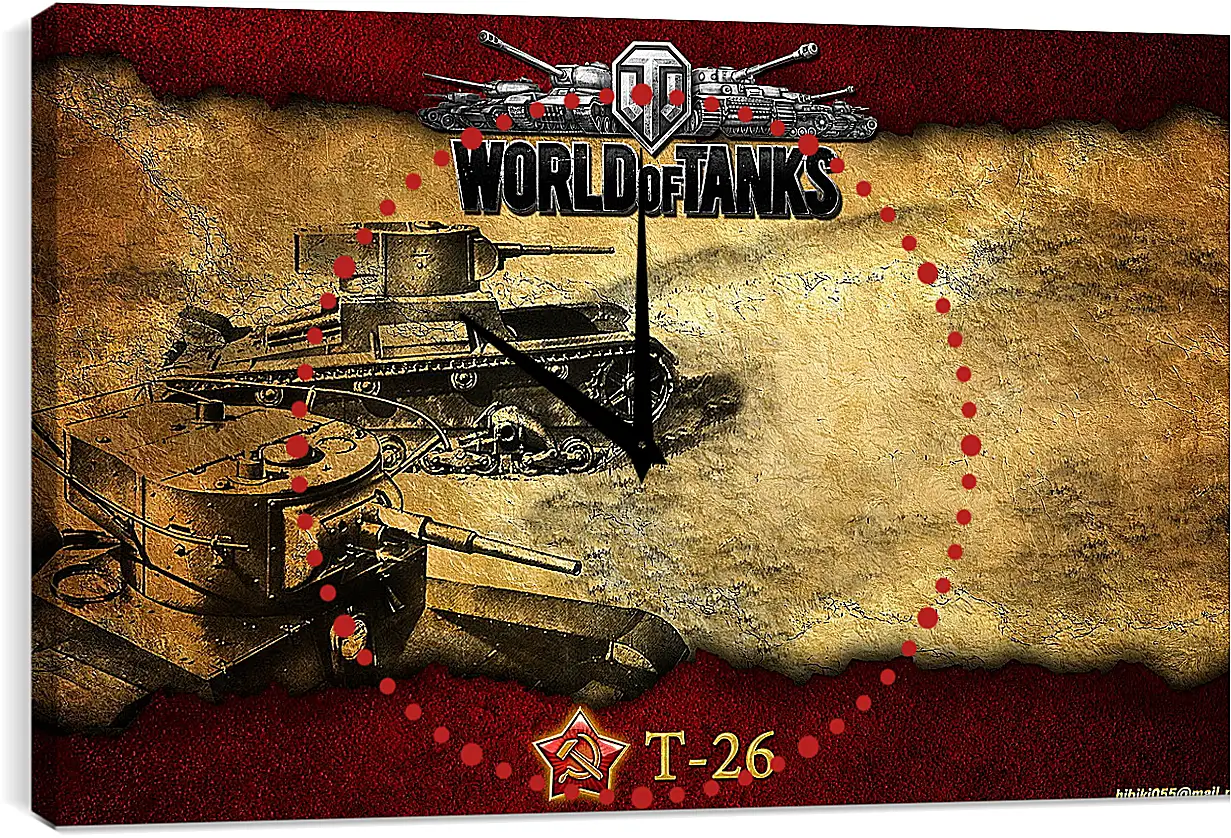 Часы картина - World Of Tanks