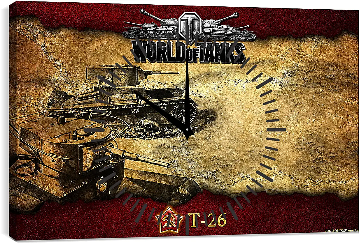 Часы картина - World Of Tanks