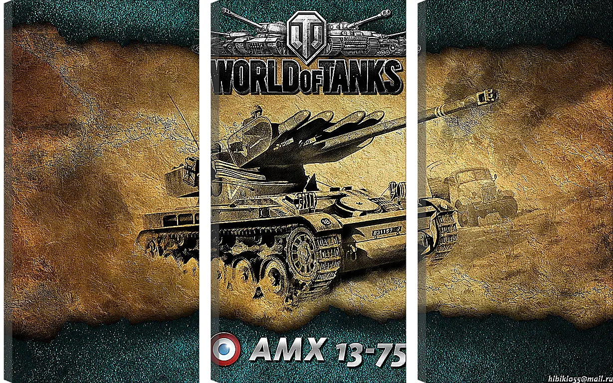 Модульная картина - World Of Tanks