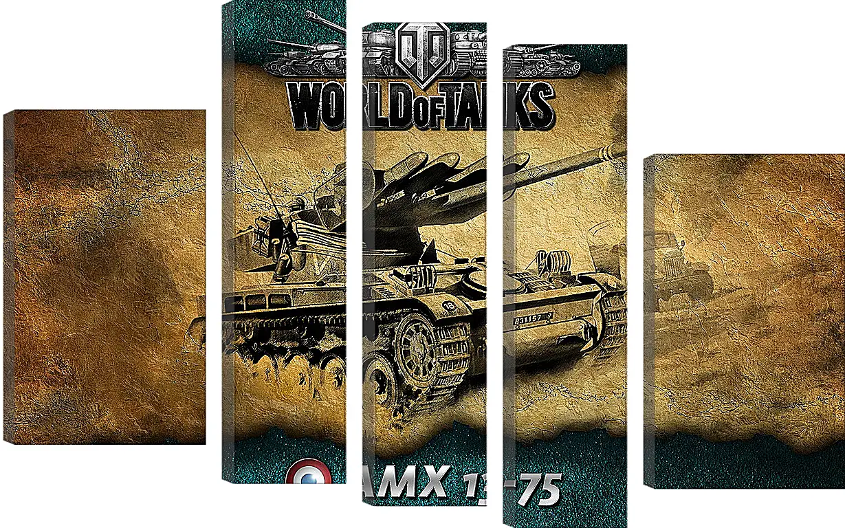 Модульная картина - World Of Tanks