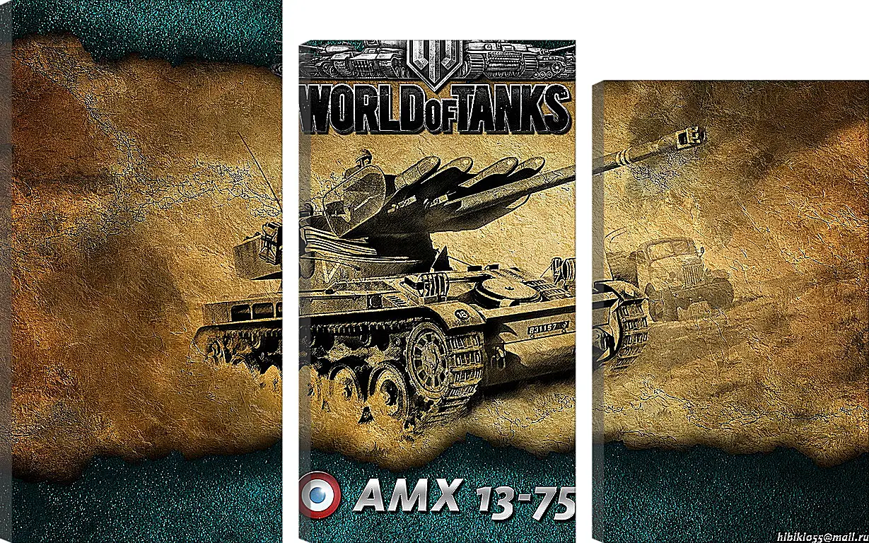 Модульная картина - World Of Tanks