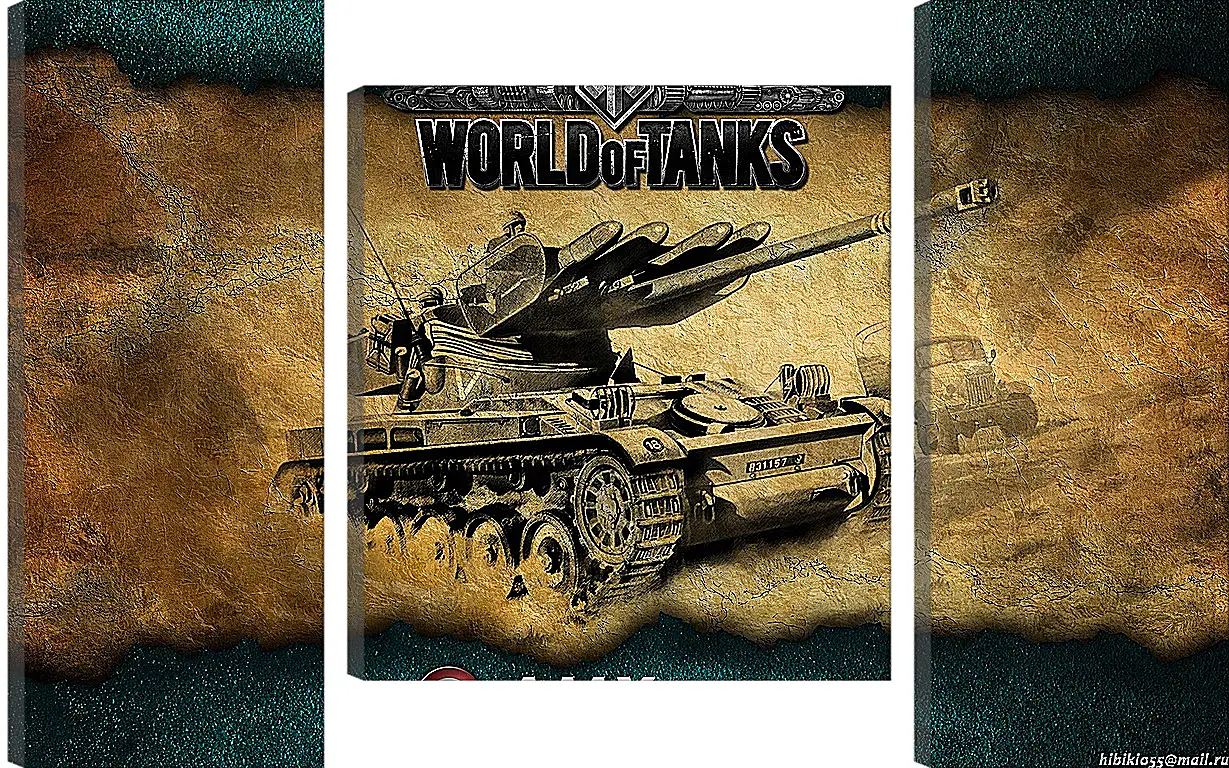 Модульная картина - World Of Tanks