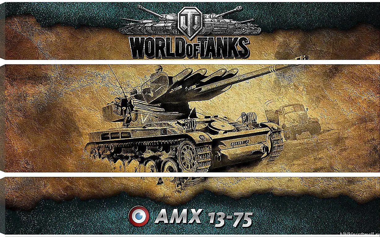 Модульная картина - World Of Tanks