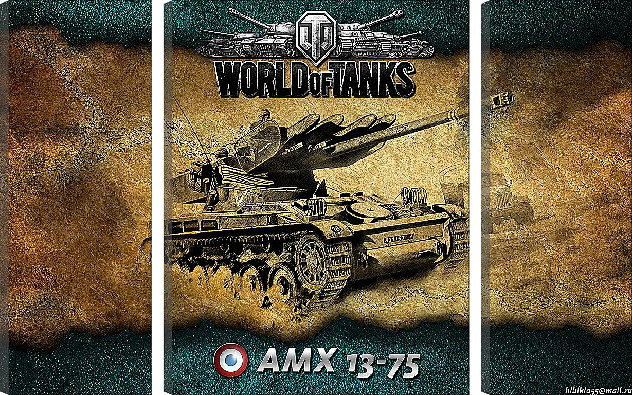 Модульная картина - World Of Tanks