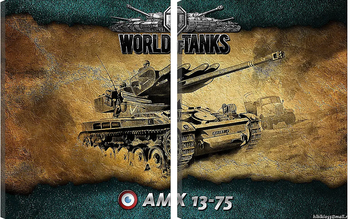 Модульная картина - World Of Tanks