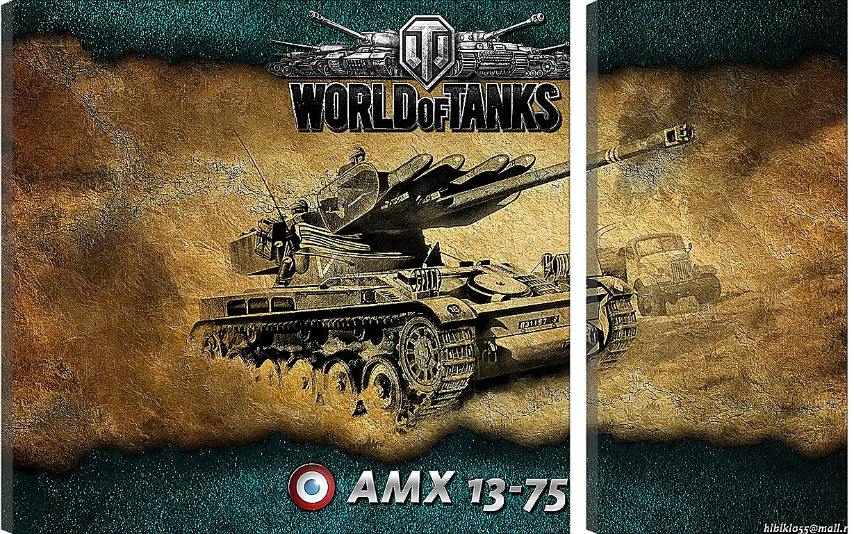 Модульная картина - World Of Tanks