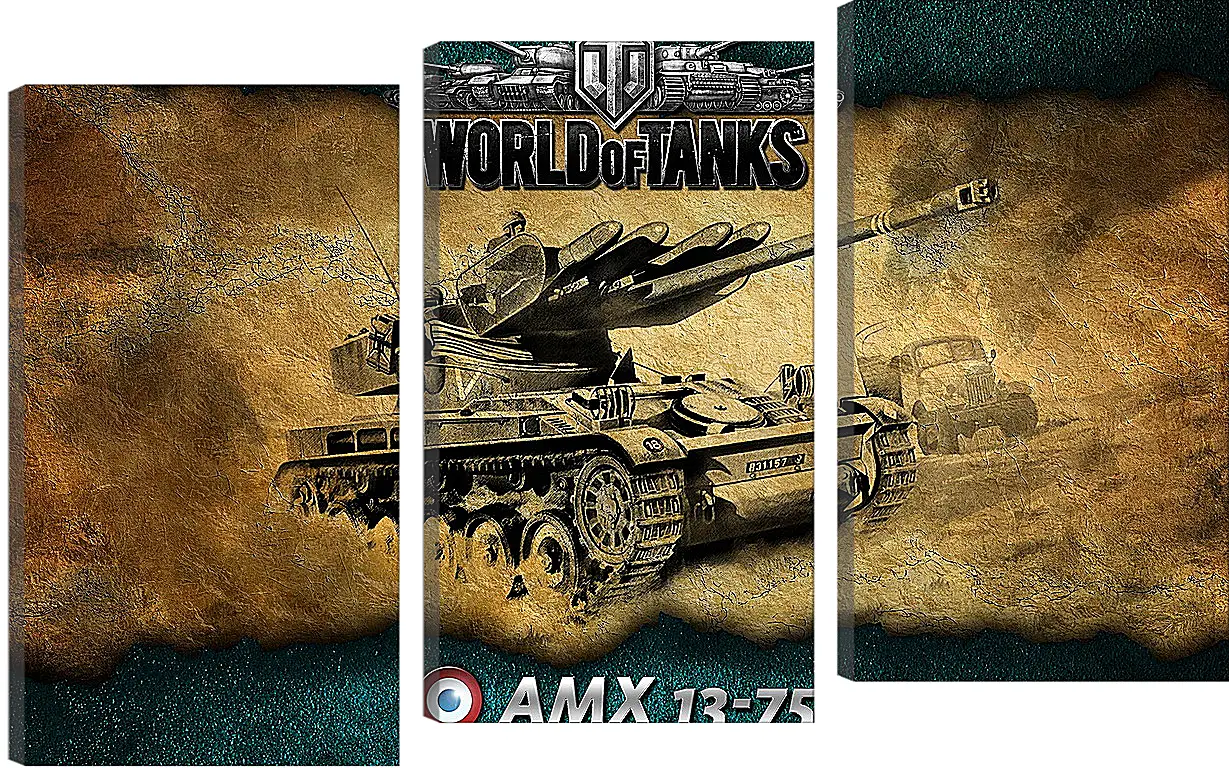 Модульная картина - World Of Tanks