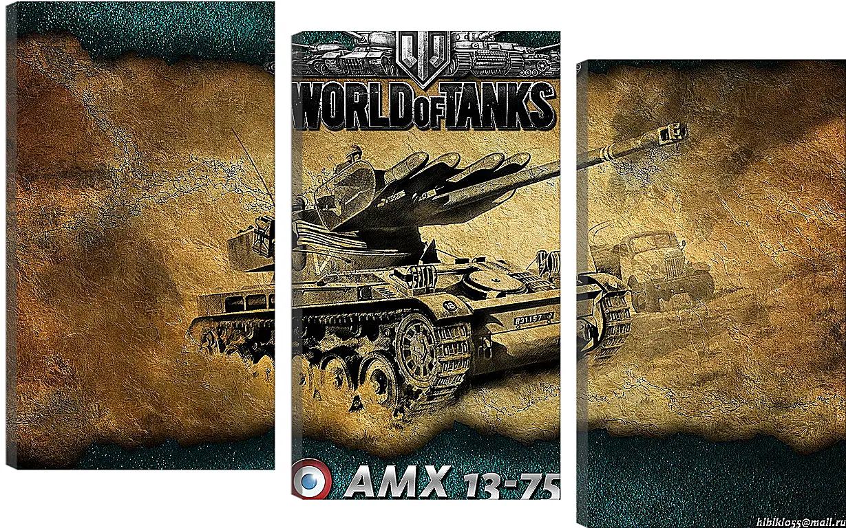 Модульная картина - World Of Tanks