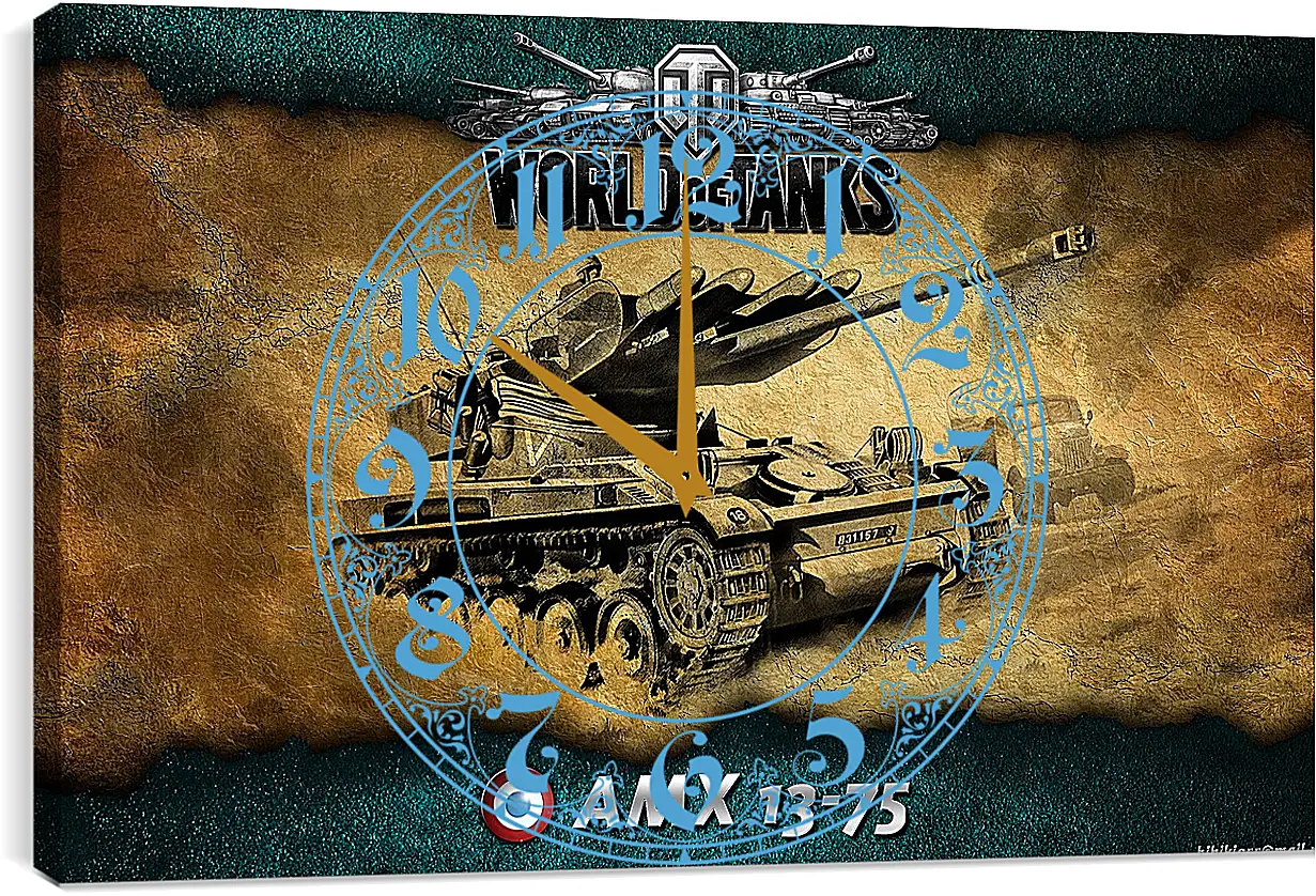 Часы картина - World Of Tanks