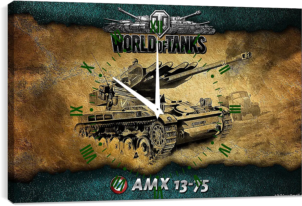 Часы картина - World Of Tanks