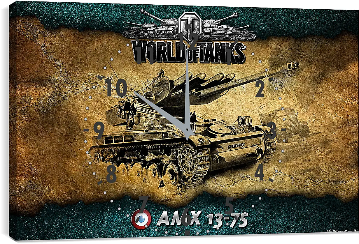 Часы картина - World Of Tanks