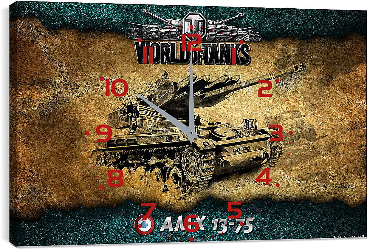 Часы картина - World Of Tanks