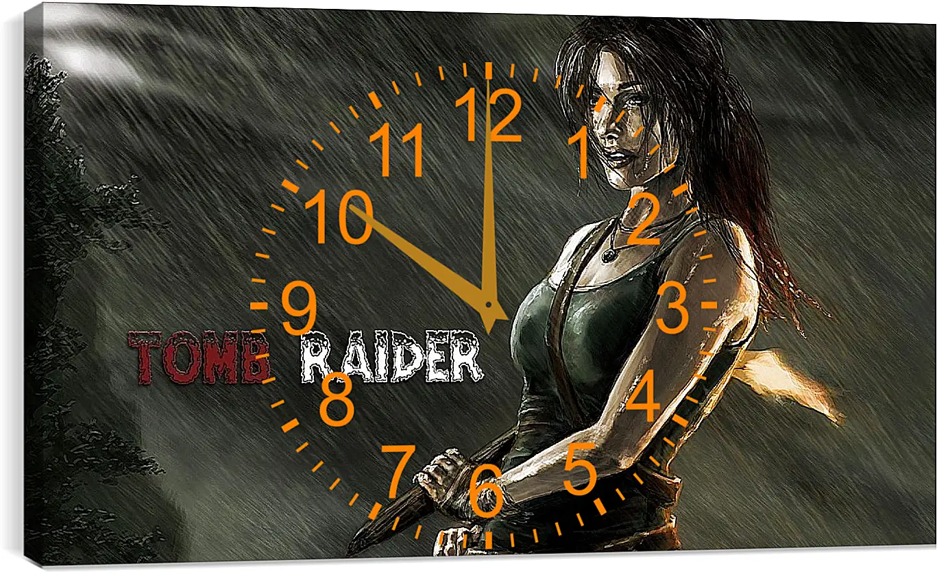 Часы картина - Tomb Raider