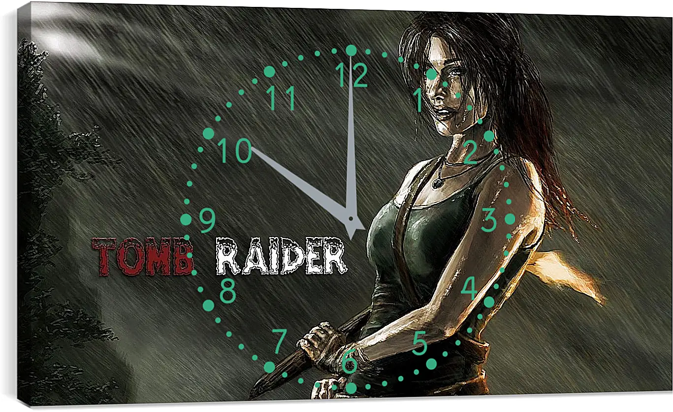 Часы картина - Tomb Raider