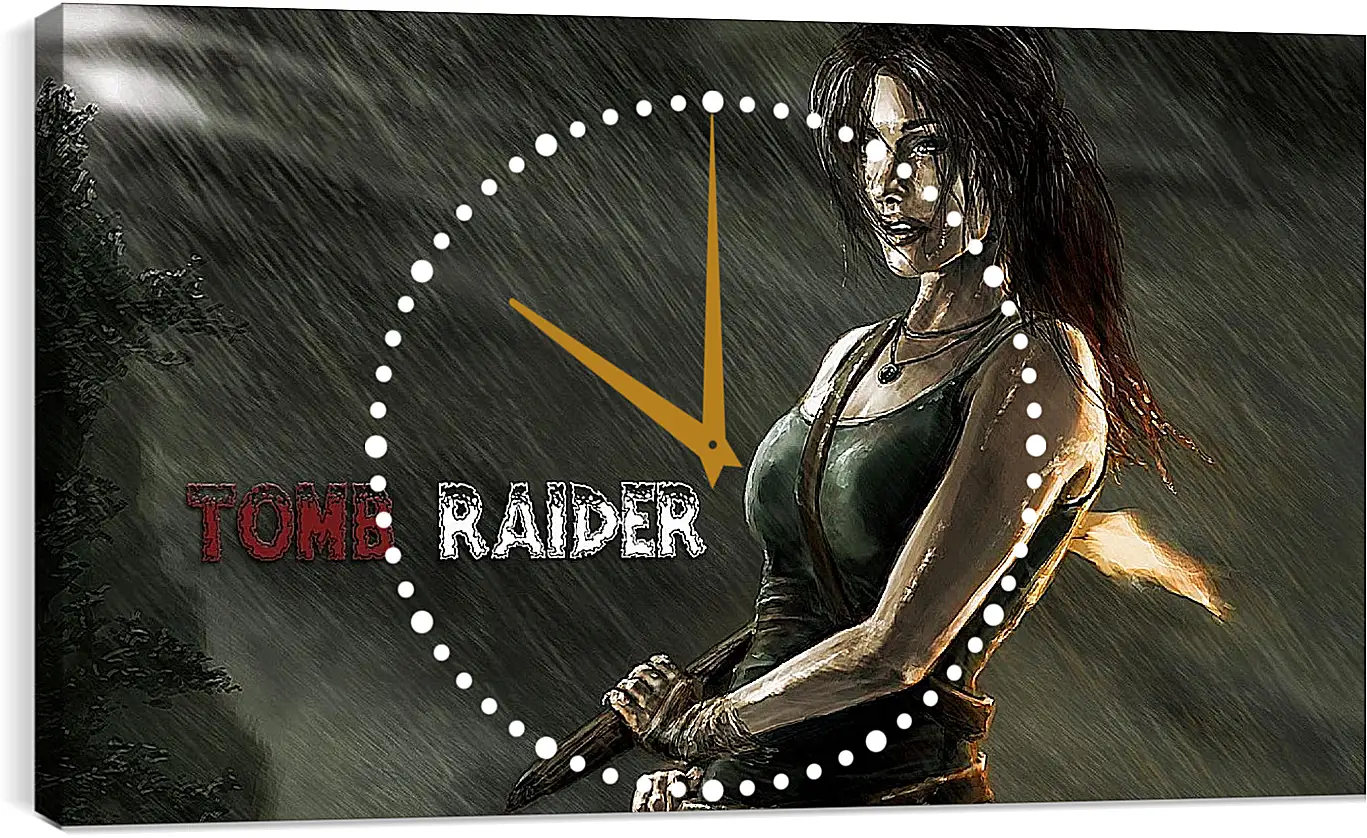 Часы картина - Tomb Raider