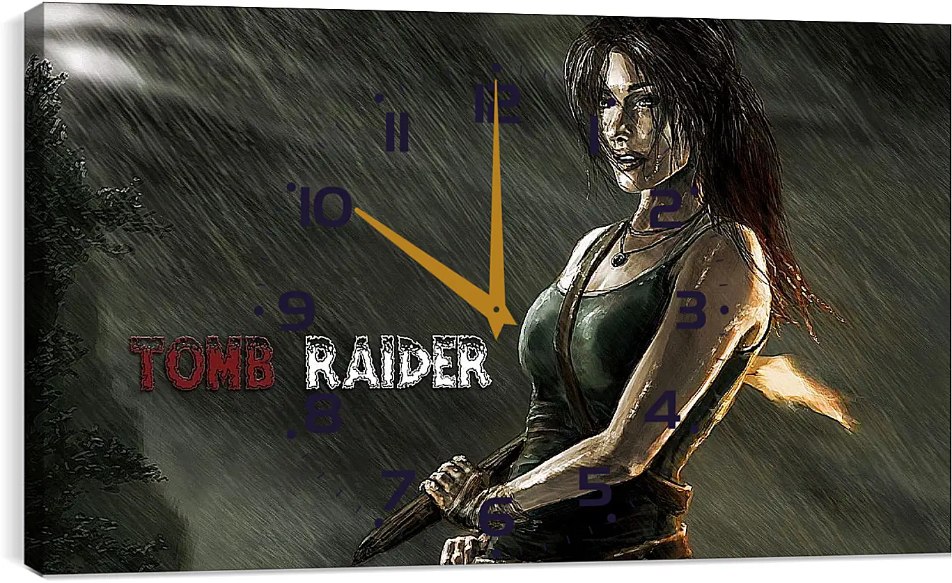 Часы картина - Tomb Raider