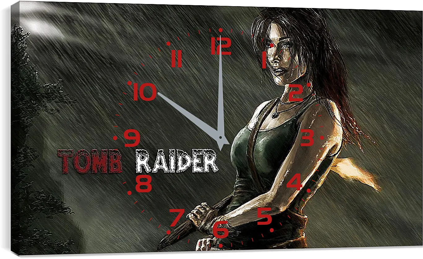 Часы картина - Tomb Raider