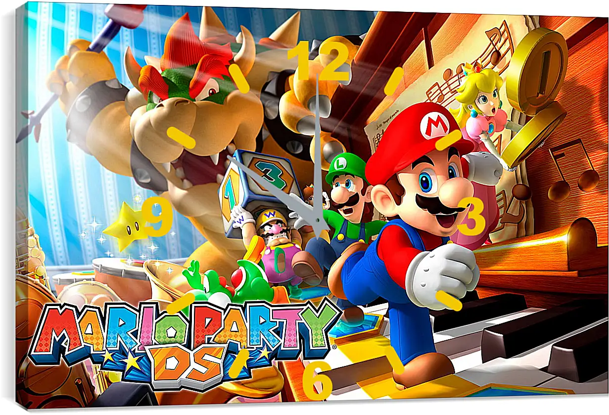 Часы картина - Mario Party Ds
