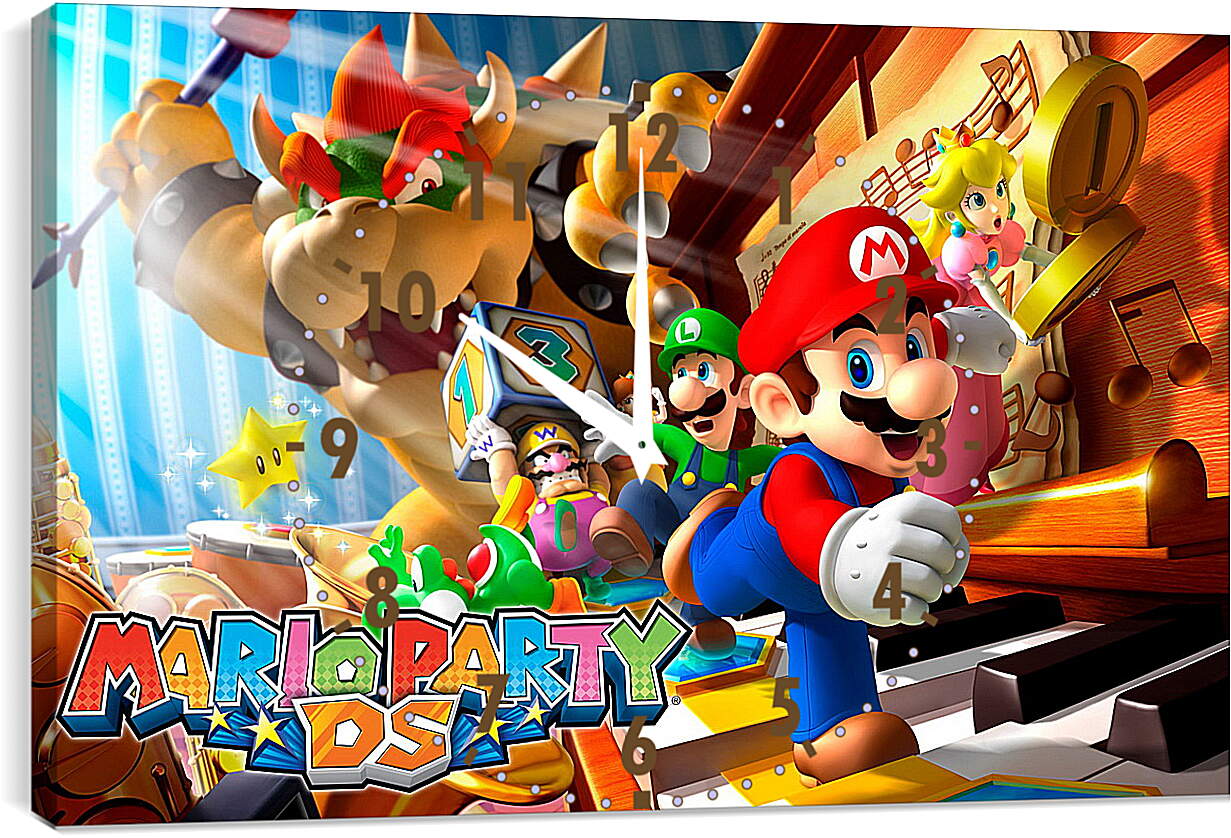 Часы картина - Mario Party Ds
