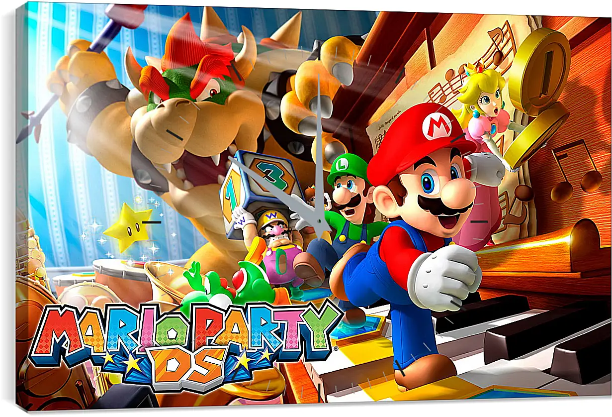 Часы картина - Mario Party Ds
