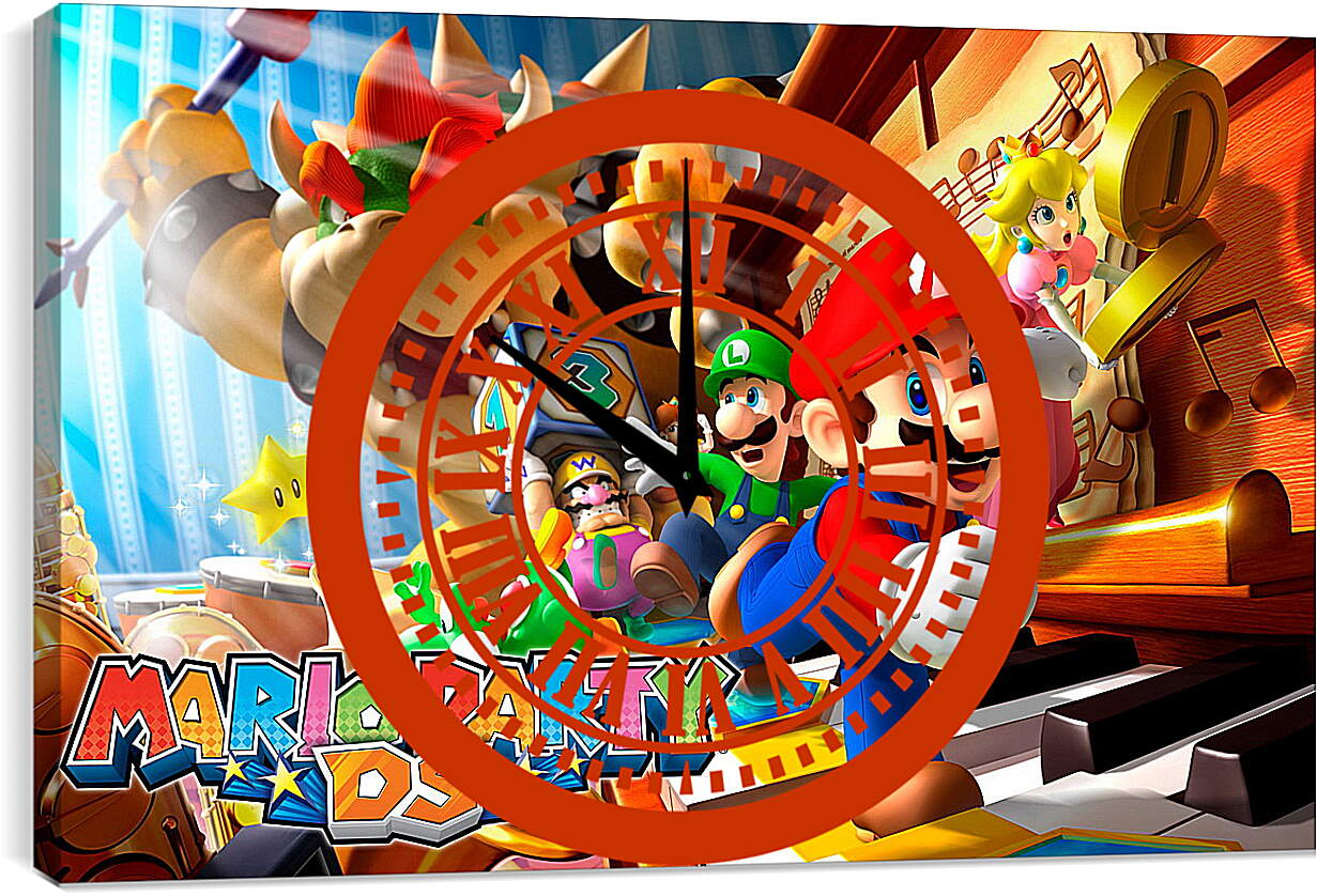 Часы картина - Mario Party Ds
