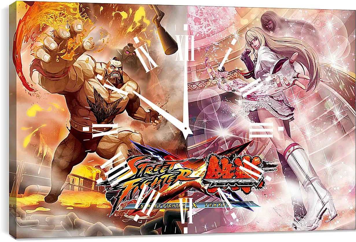 Часы картина - Street Fighter X Tekken
