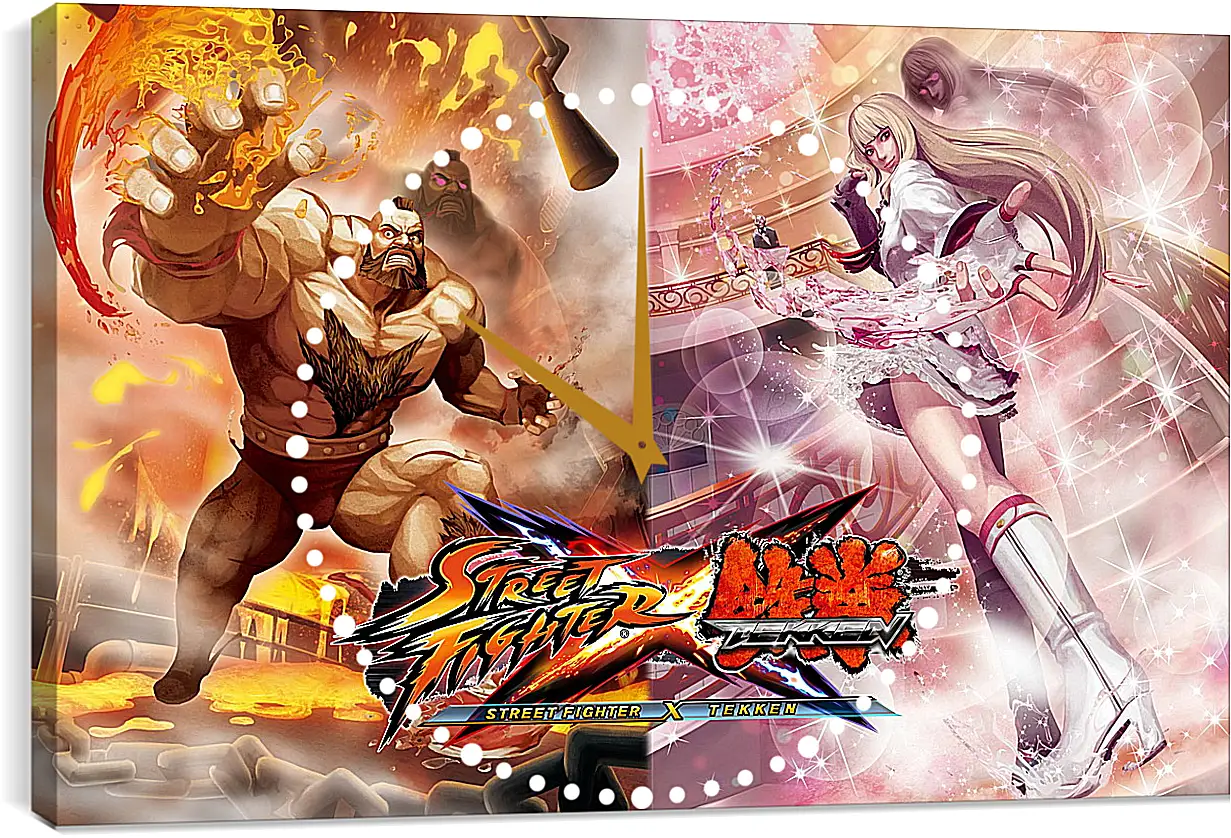 Часы картина - Street Fighter X Tekken
