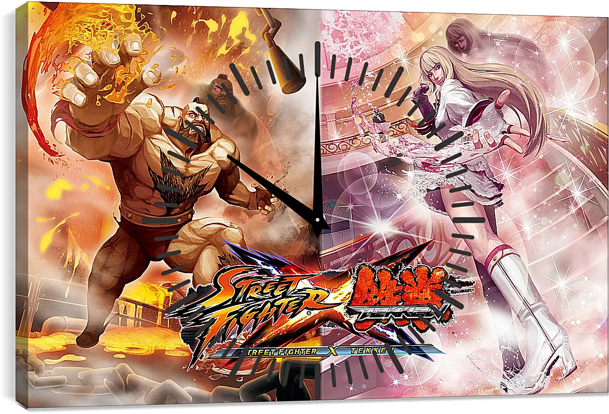 Часы картина - Street Fighter X Tekken
