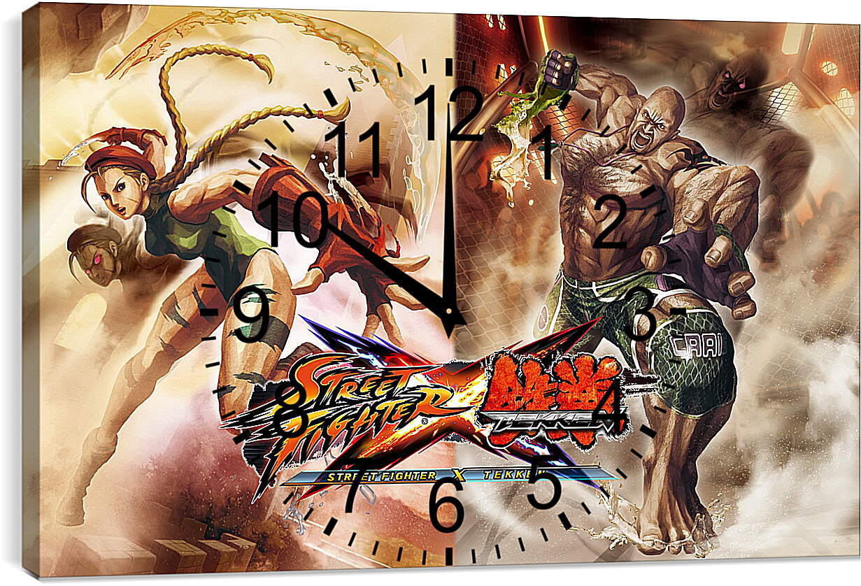 Часы картина - Street Fighter X Tekken
