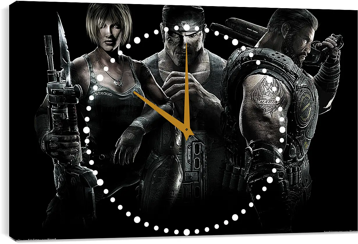 Часы картина - Gears Of War 3
