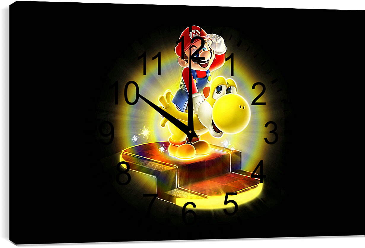 Часы картина - Super Mario Bros.
