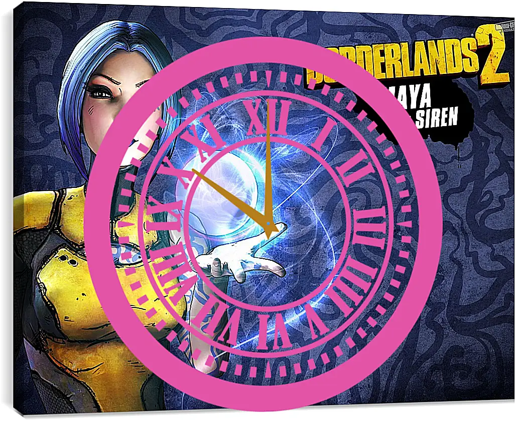 Часы картина - Borderlands
