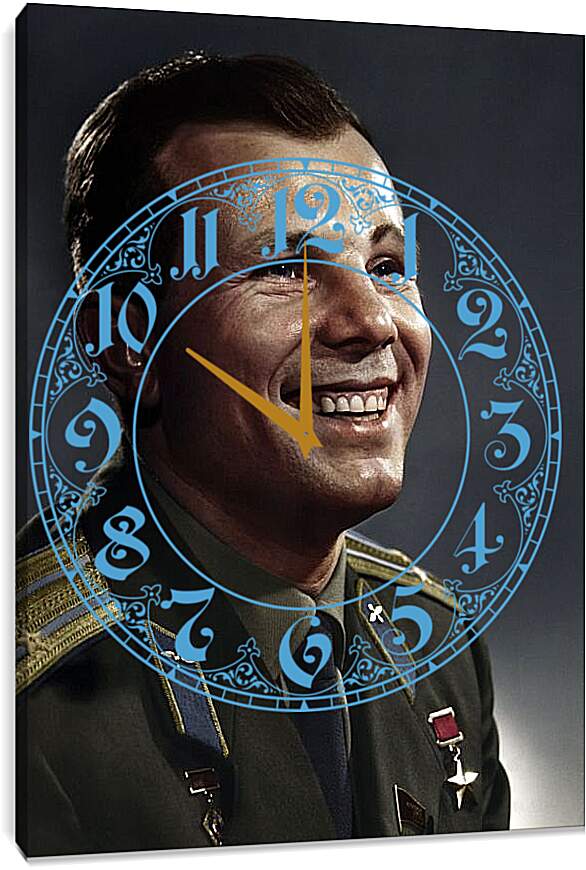 Часы картина - Юрий Алексеевич Гагарин