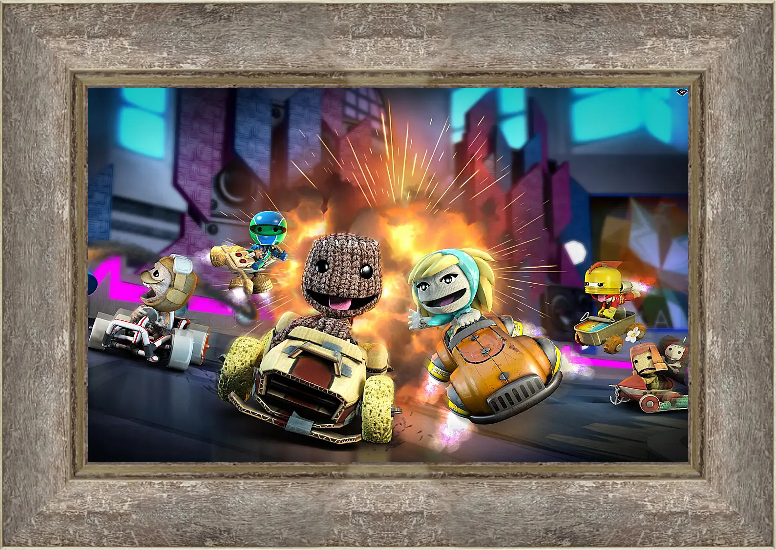 Картина в раме - LittleBigPlanet Karting
