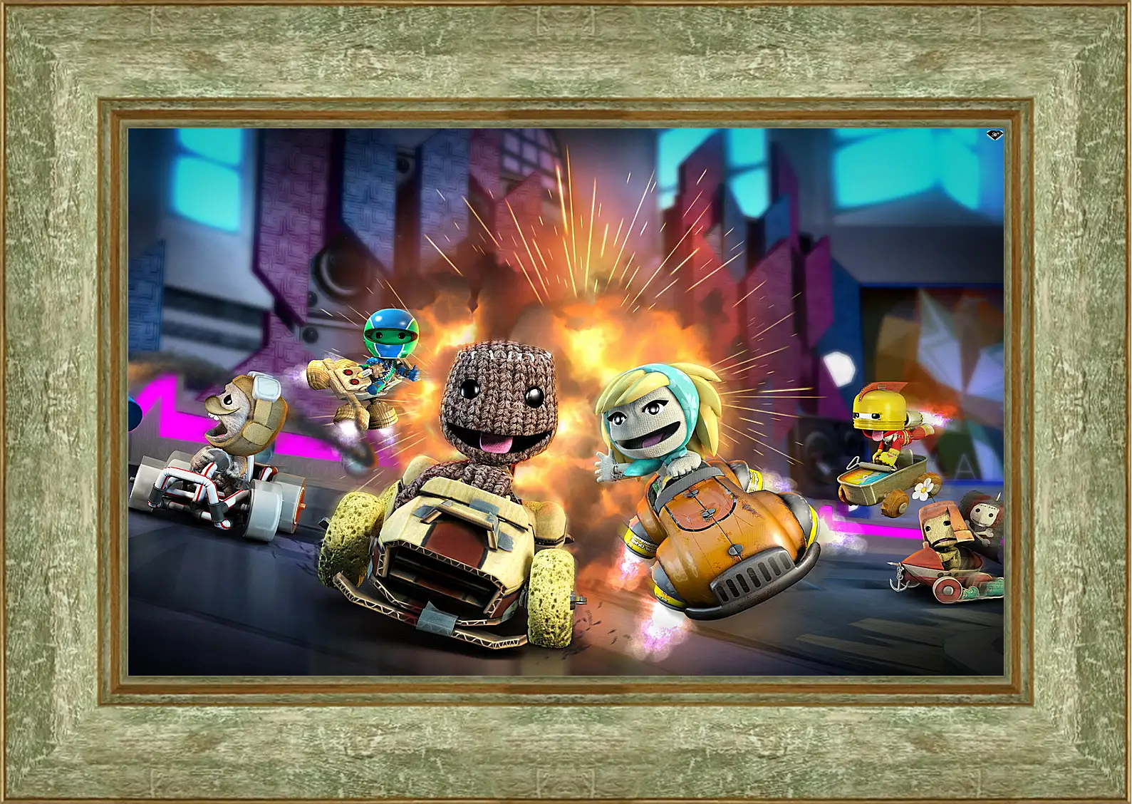 Картина в раме - LittleBigPlanet Karting
