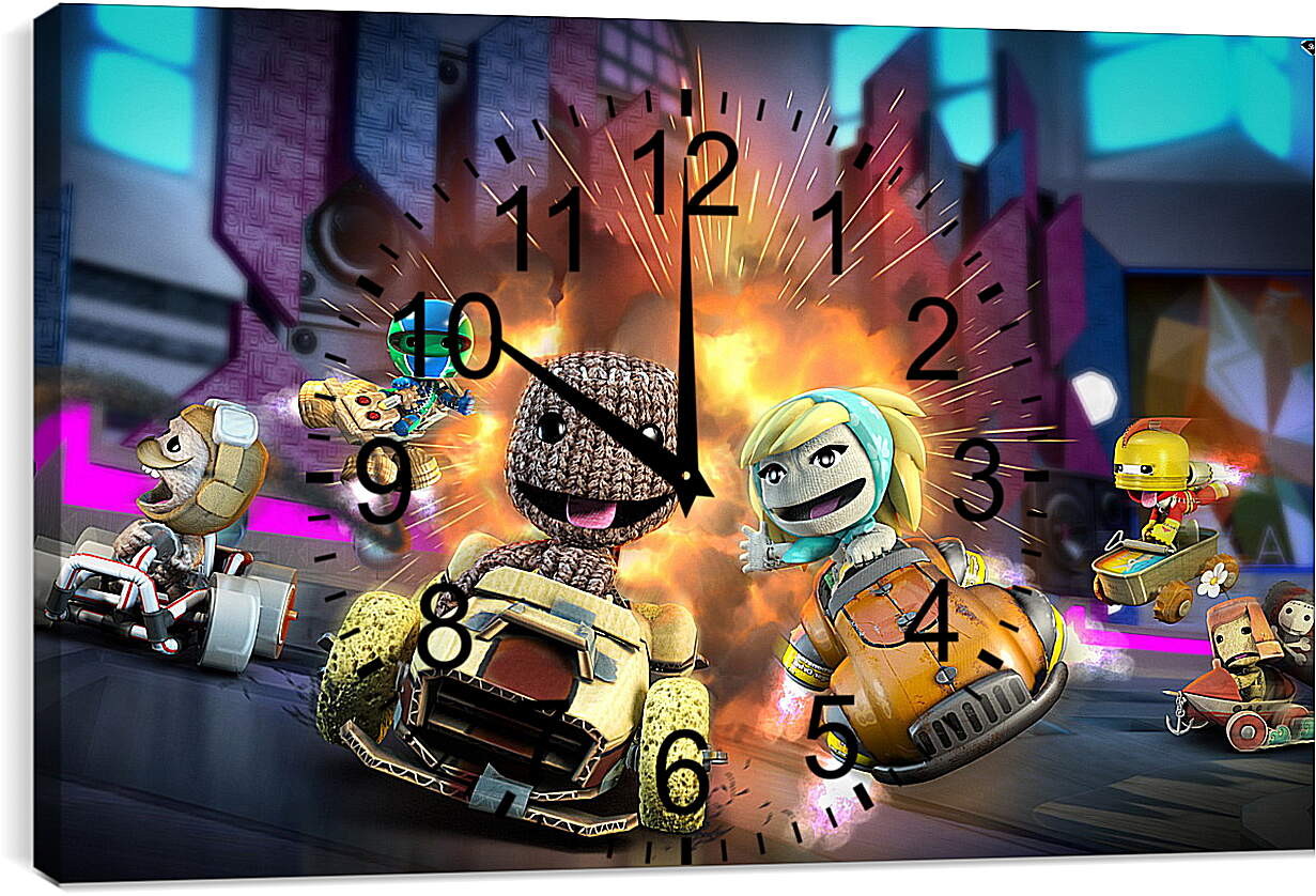 Часы картина - LittleBigPlanet Karting
