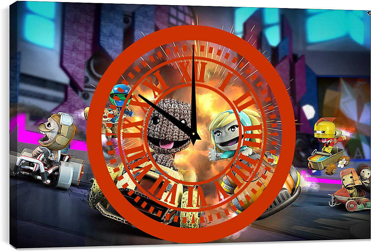 Часы картина - LittleBigPlanet Karting
