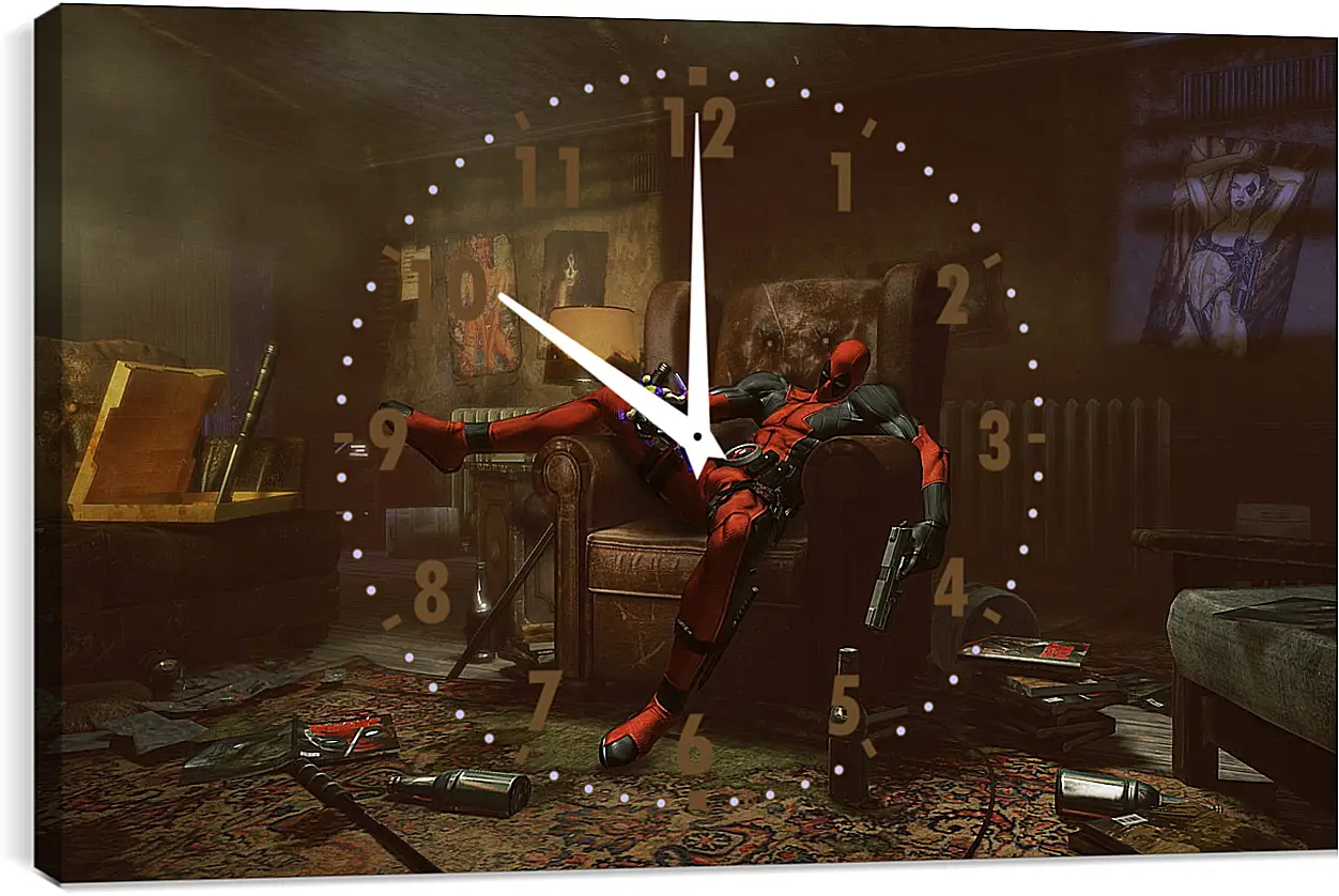 Часы картина - Deadpool
