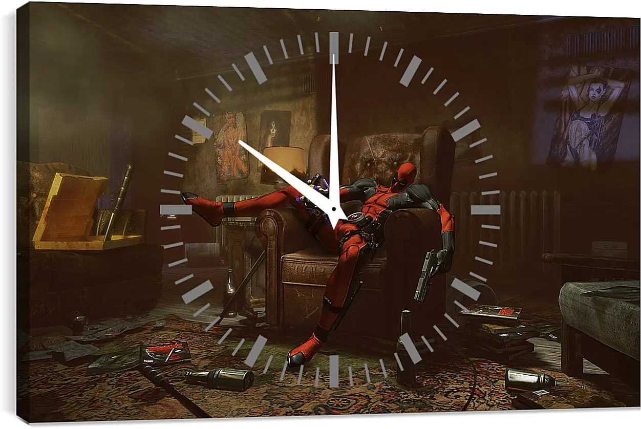 Часы картина - Deadpool

