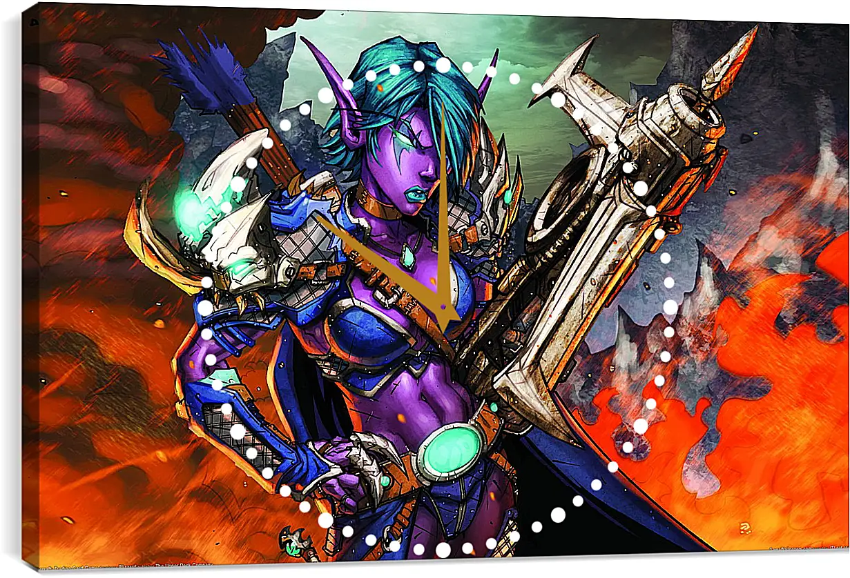 Часы картина - World Of Warcraft