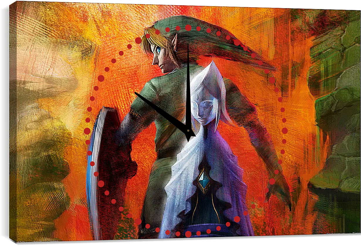Часы картина - The Legend Of Zelda
