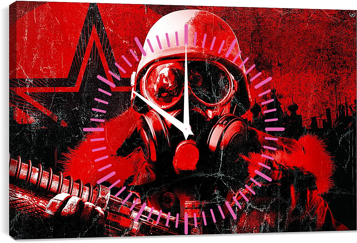 Часы картина - Metro 2033
