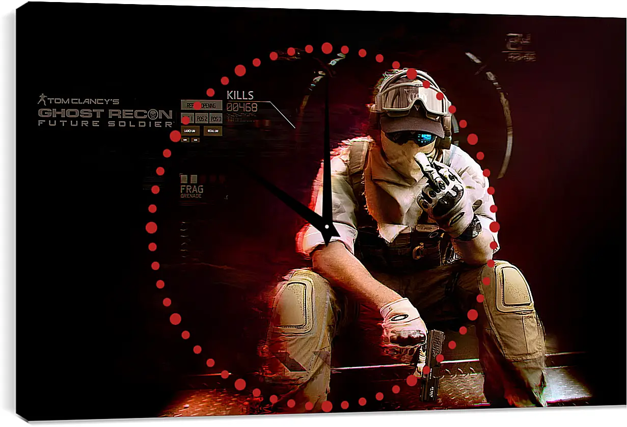 Часы картина - Ghost Recon
