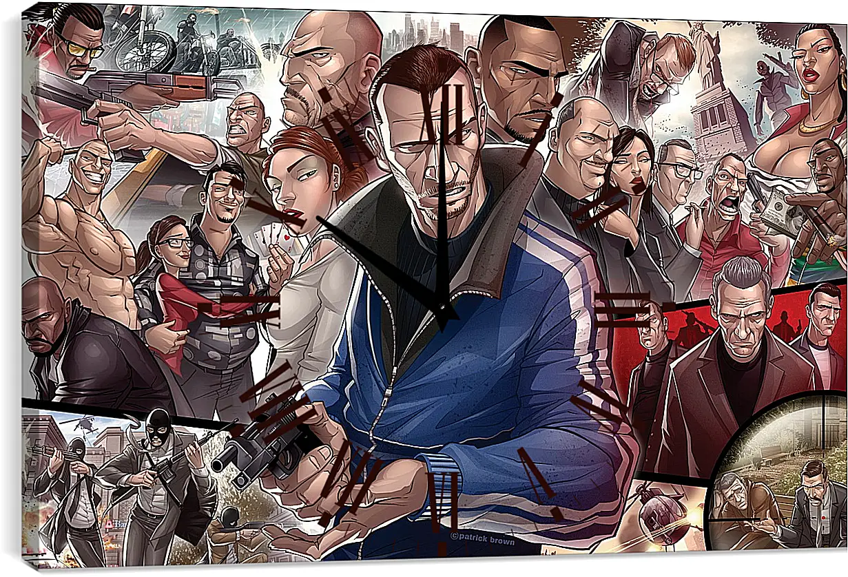 Часы картина - Grand Theft Auto

