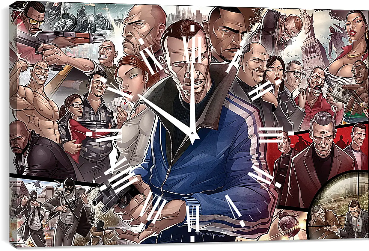 Часы картина - Grand Theft Auto
