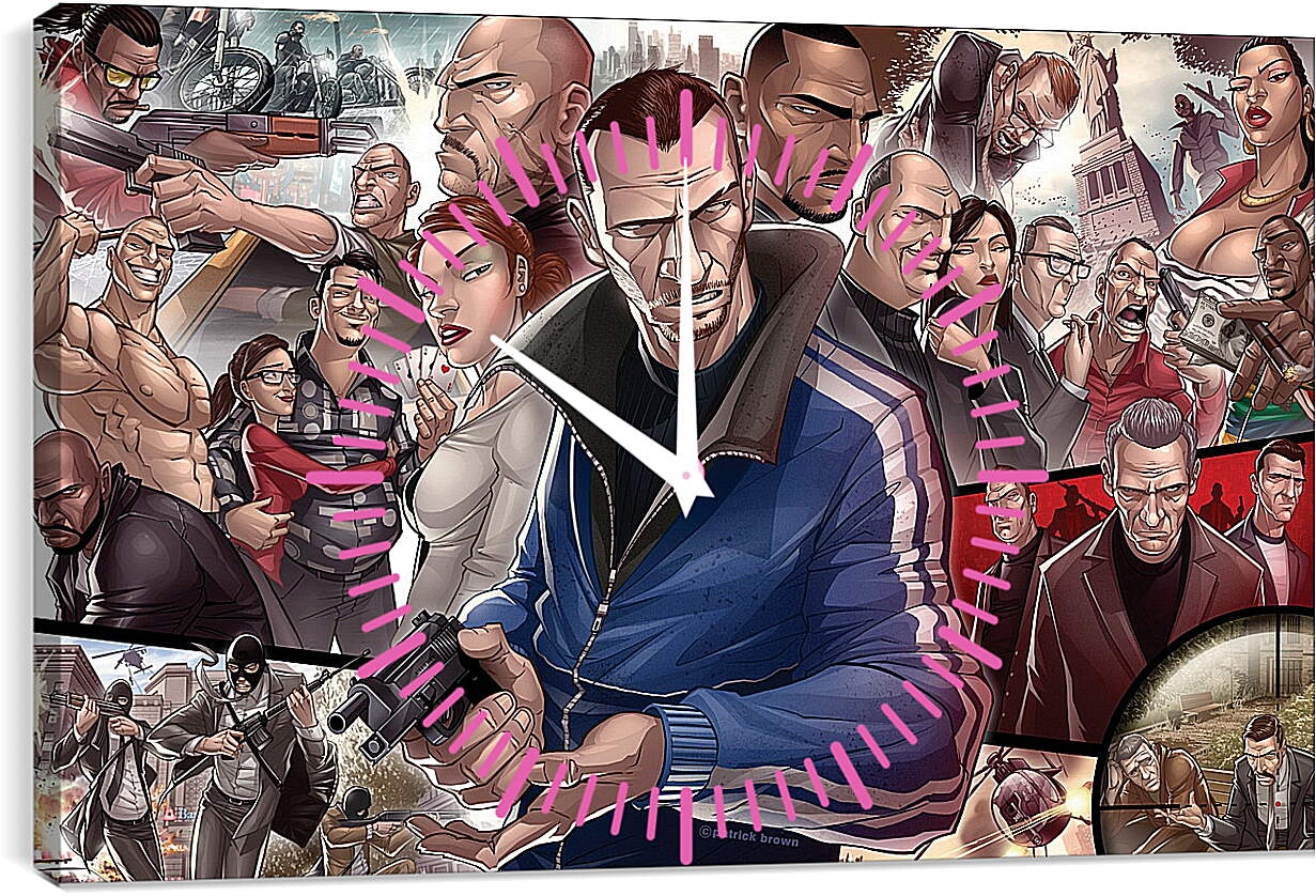 Часы картина - Grand Theft Auto

